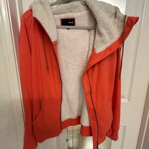 Hurley Women's Vibrant Orange Teddy Jacket